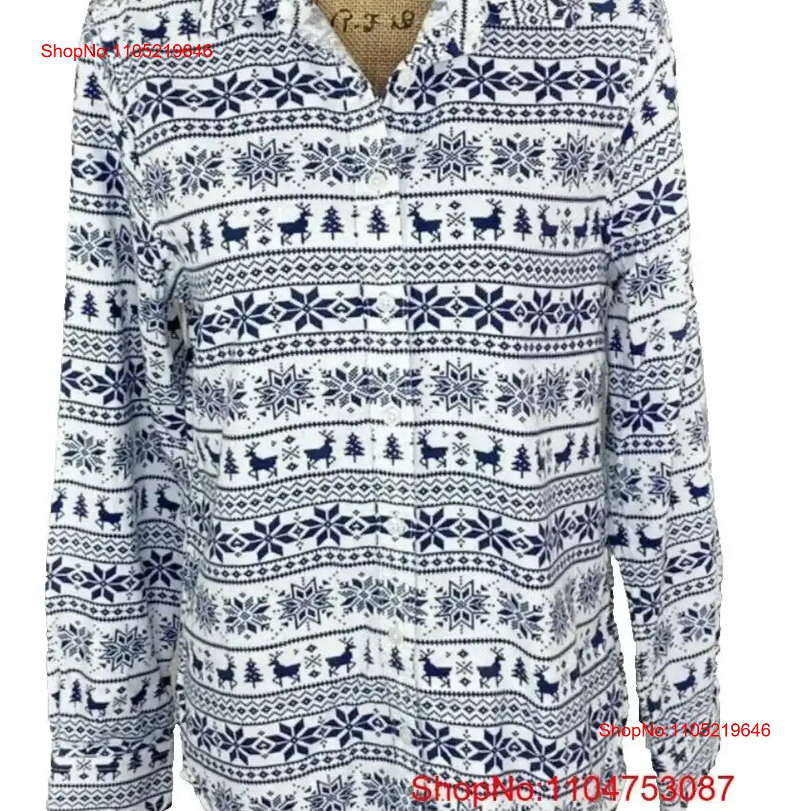 Vintage Fashion Faire - Lands end fair isle flanela botão