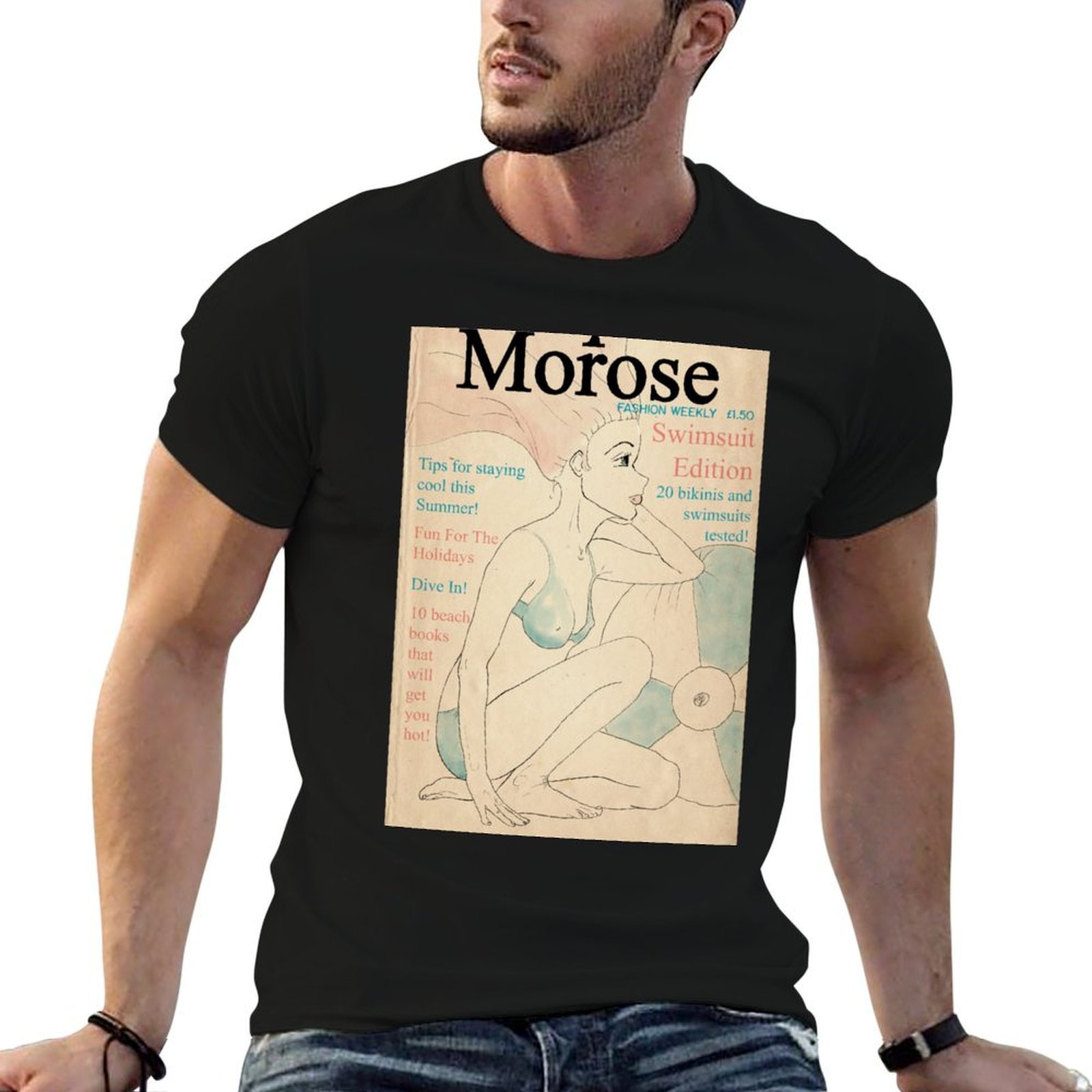 Vintage Fashion Magazine Covers - Camiseta com capa de revista de