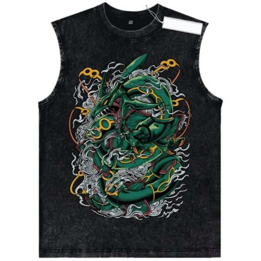 Vintage Fashion In Japan - Camiseta Regata Vintage Lavada com Personagens