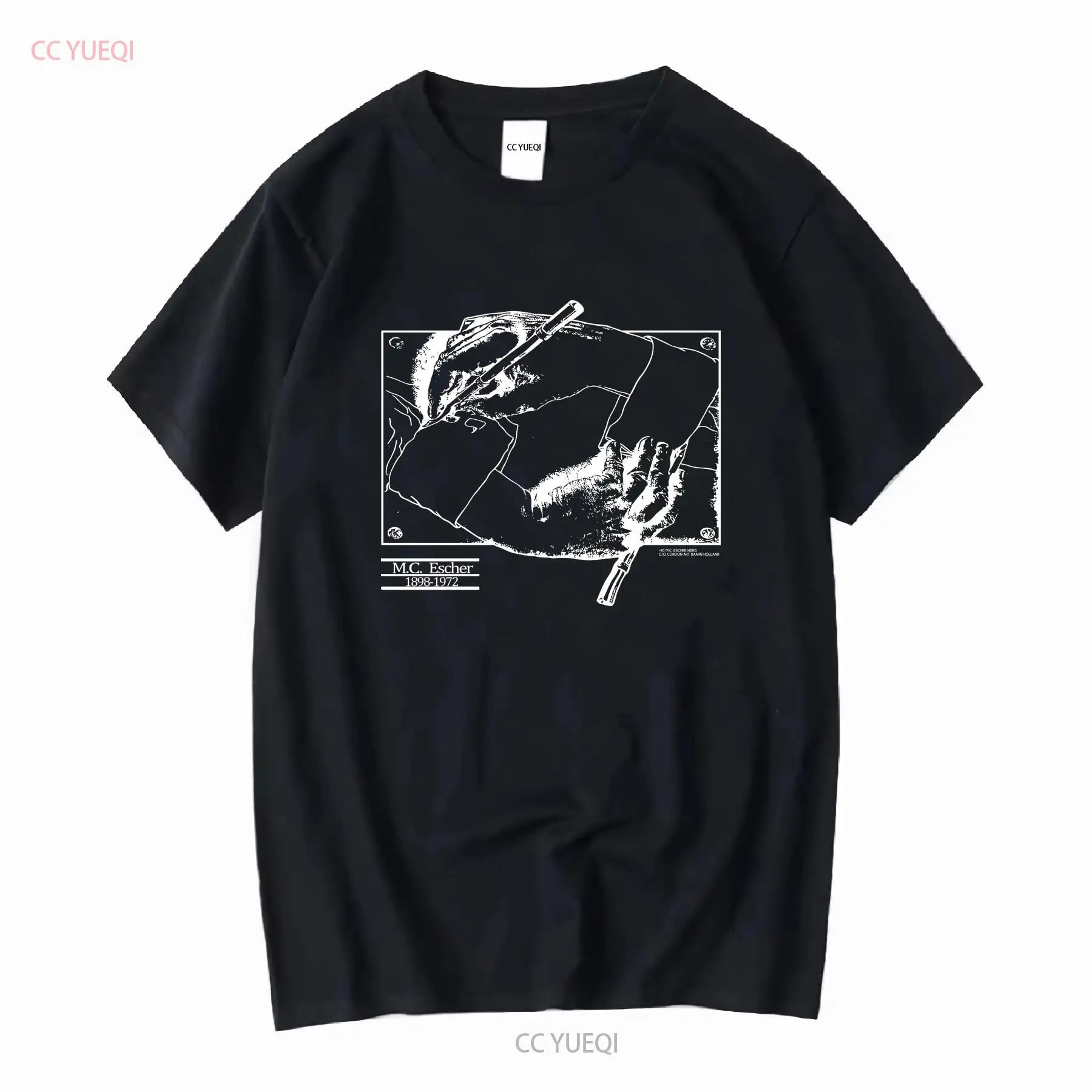 Vintage Fashion Sketches - Vintage 1990 mc escher t camisa