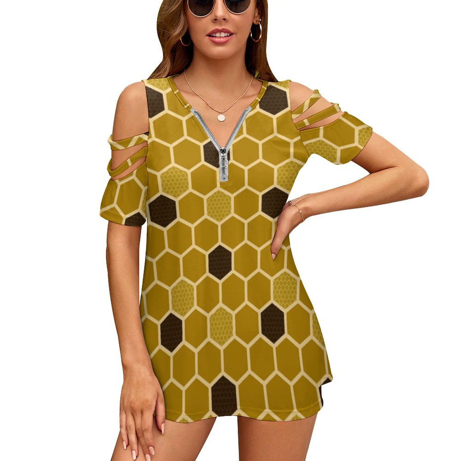 Vintage Fashion Bug - Favo de mel nova moda zip
