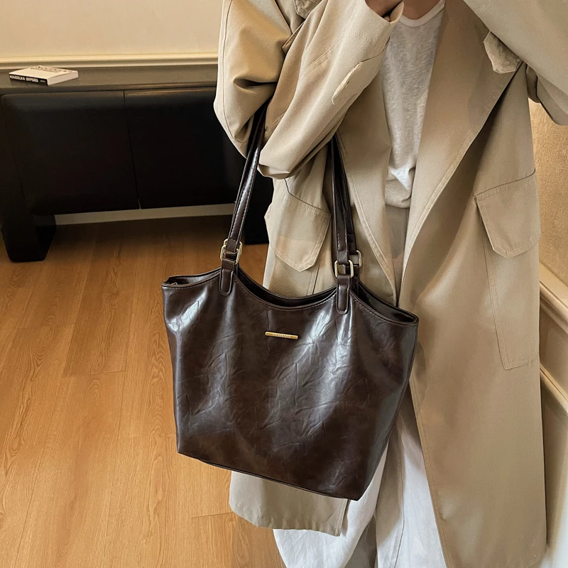 Vintage Fashion Icons - Bolsa de Fraldas Feminina de Couro