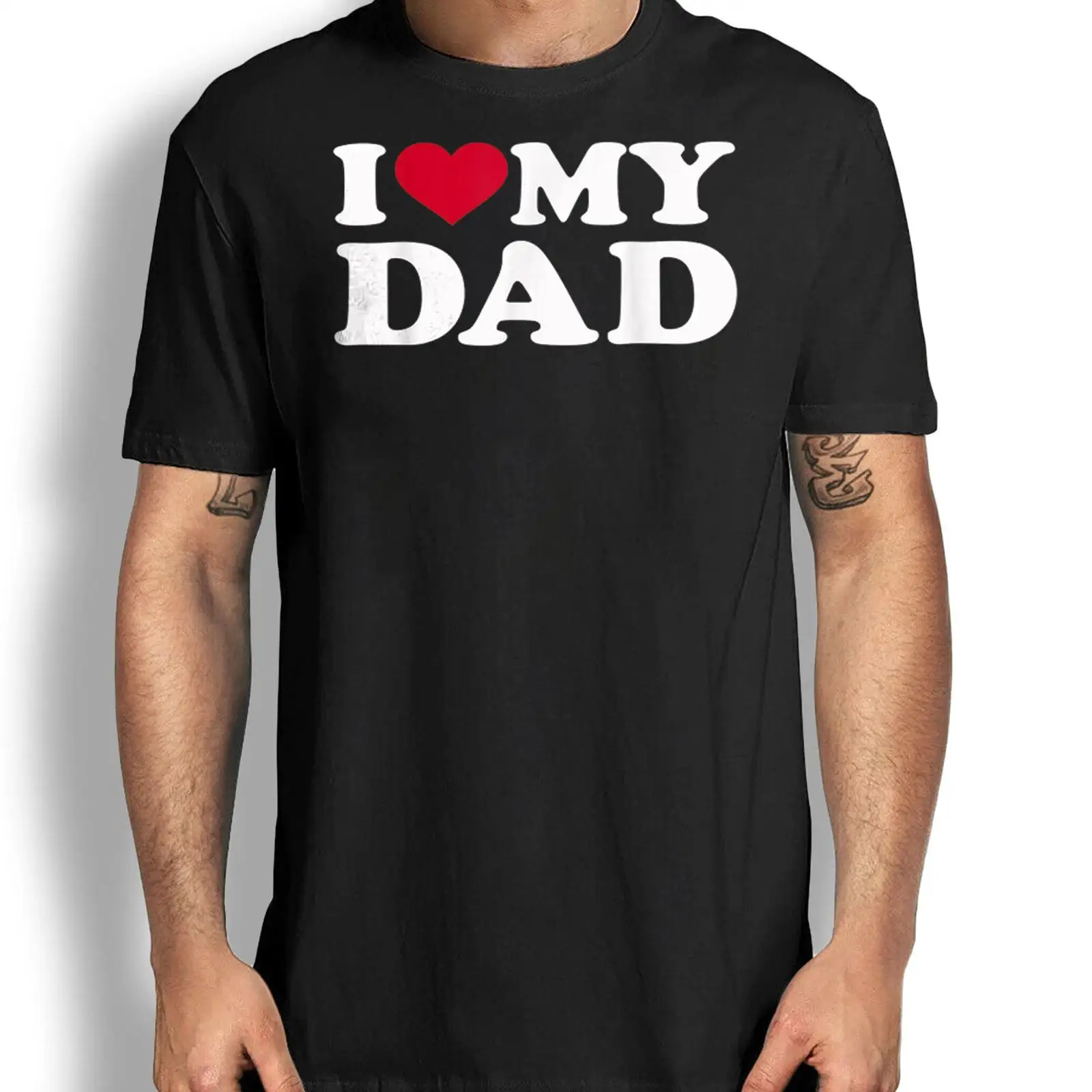 Vintage Fashion Eu - Camiseta 'Eu Amo Meu Pai' Presente