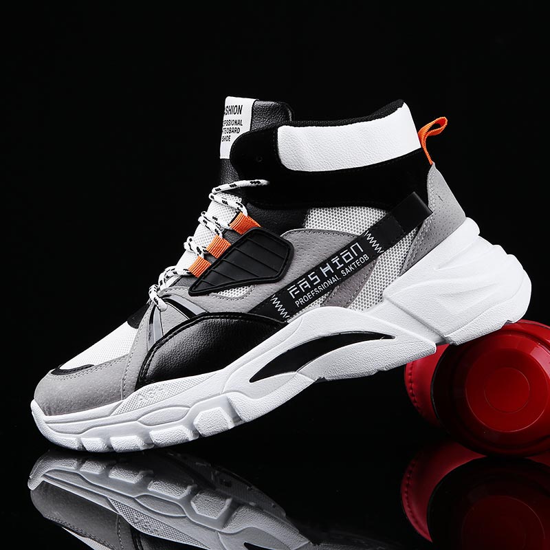 Vintage Fashion Eu - Hightop-Sapatilhas Esportivas Masculinas, Sapatilhas de Cima