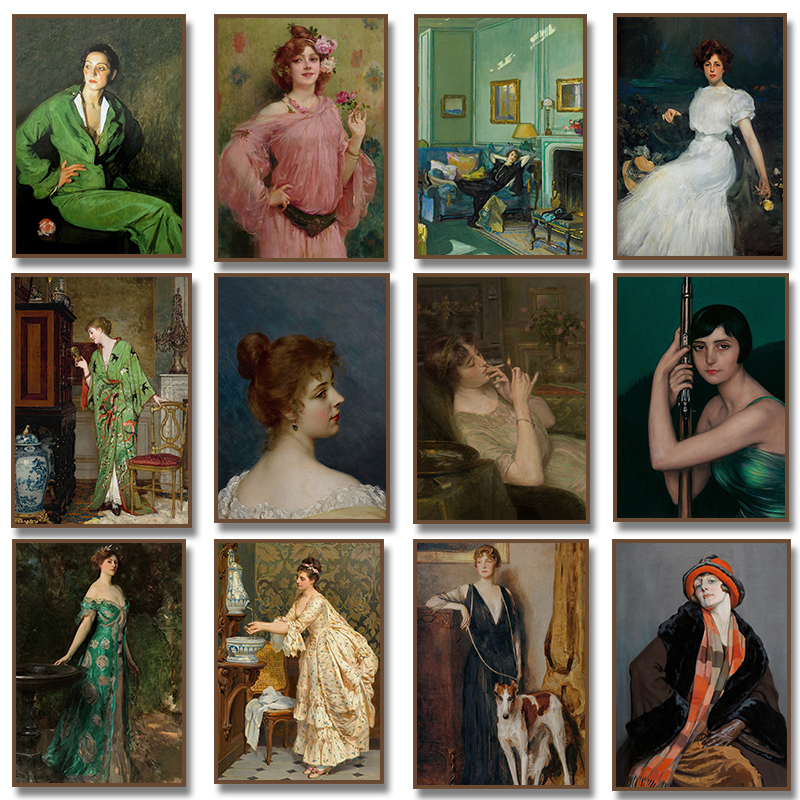 Vintage Victorian Fashion - Pôster de Retrato de Mulheres da