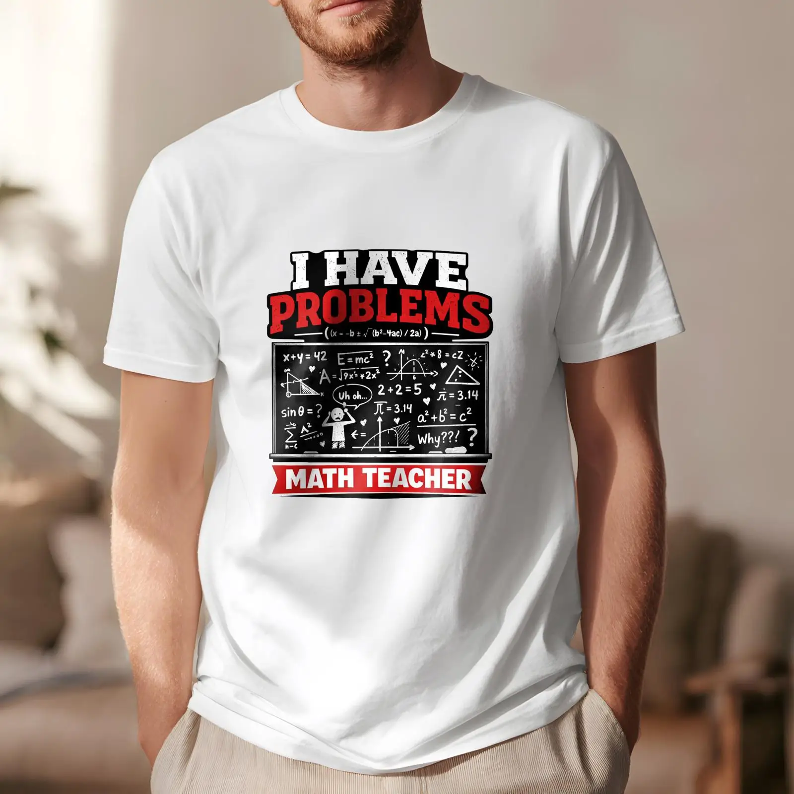 Vintage Fashion Eu - Camiseta Engraçada para Professor de Matemática