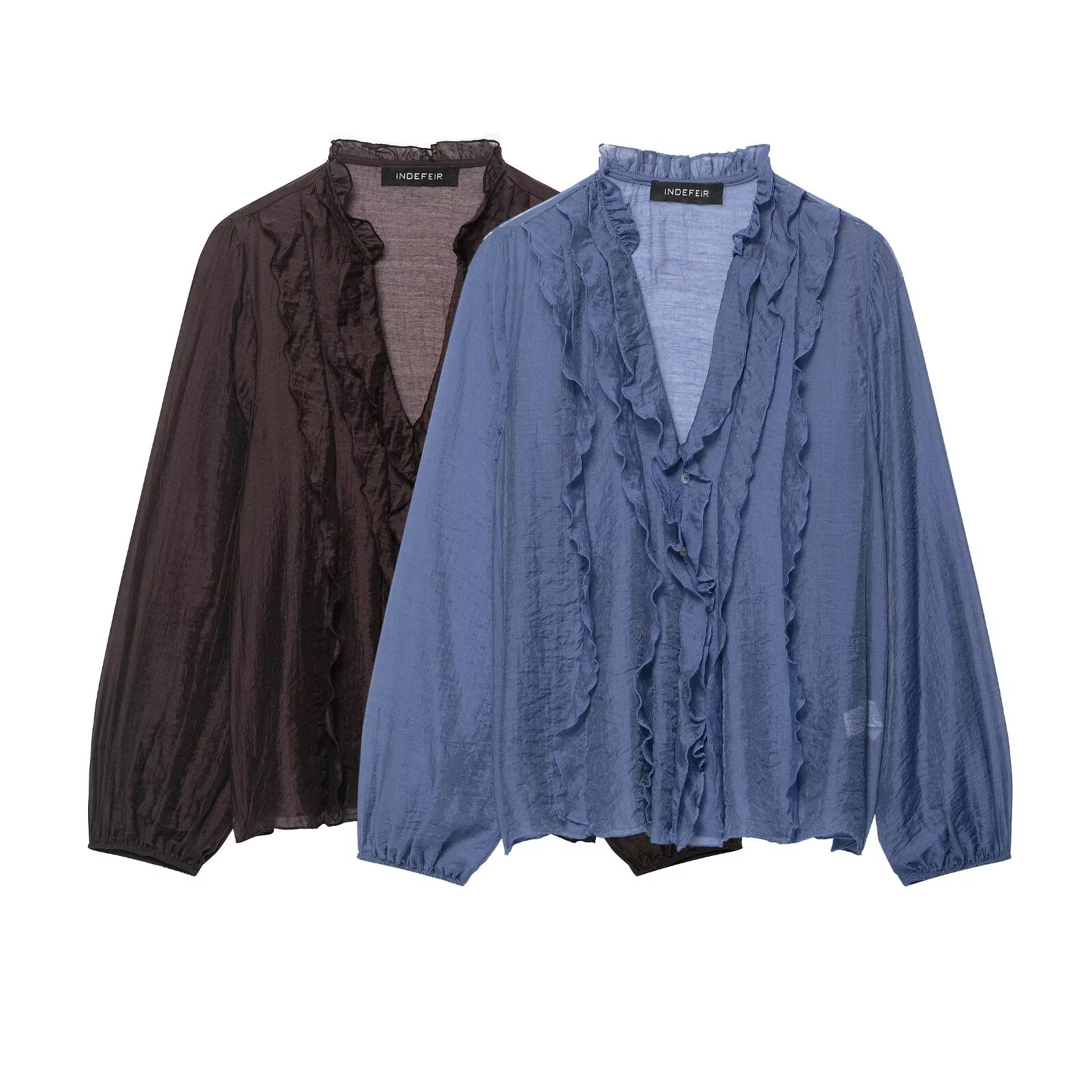 Vintage Fashion Trends - Blusa Feminina Willshela com Babados e