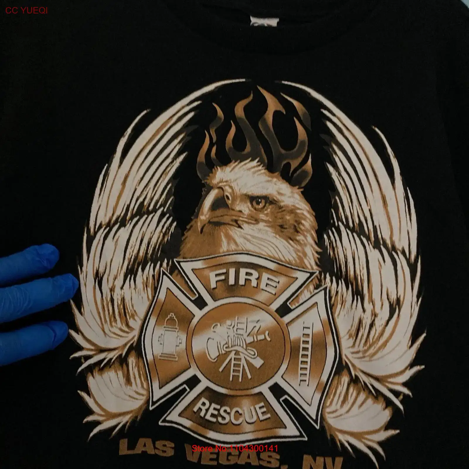 Vintage Vegas Fashion - Camiseta LAS VEGAS FIRE RESCUE XL