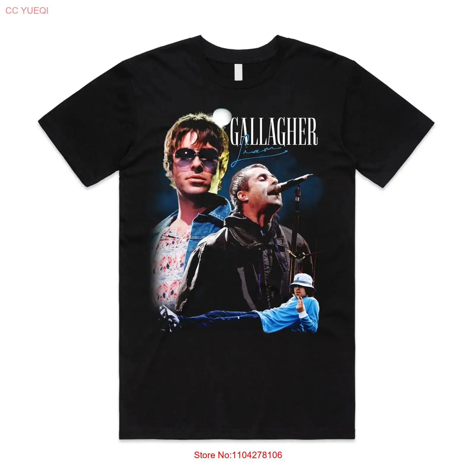 Vintage Fashion Eu - Camiseta Homenagem Liam Gallagher: Top Retrô
