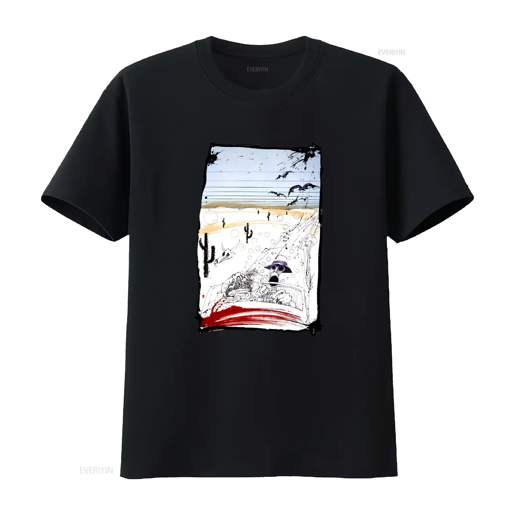 Vintage Vegas Fashion - Camiseta Artística Fear And Loathing In