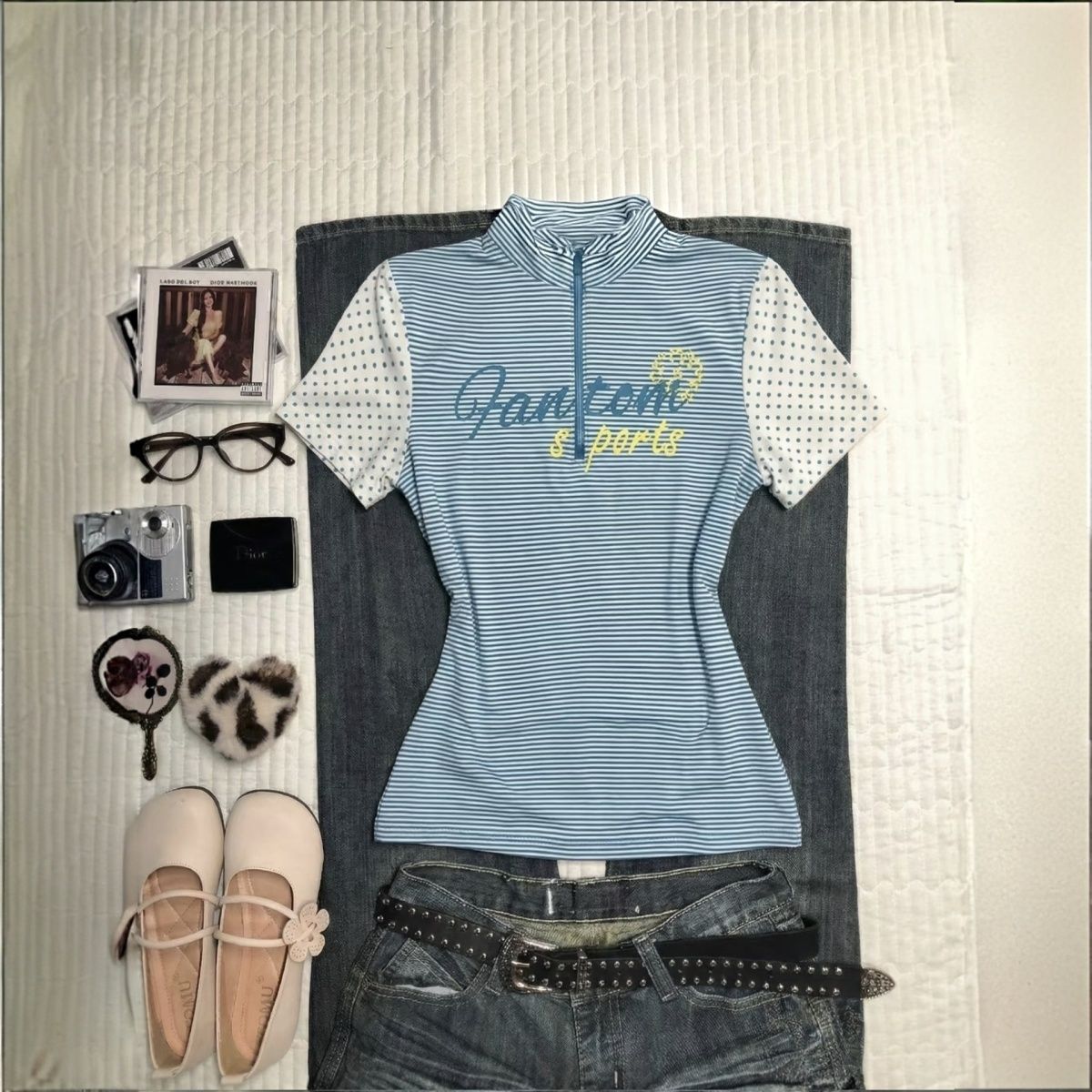 Turtleneck Knit 90S - Camiseta Punk Gótica Vintage Y2K Anos