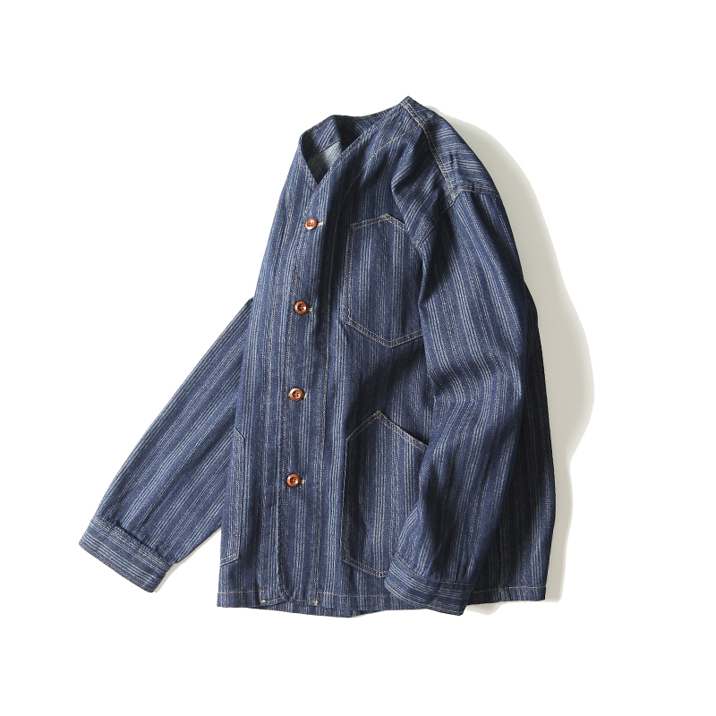 Vintage Denim Stripe Solto Cas - Vintage Fashion In Japan avaliação e preço