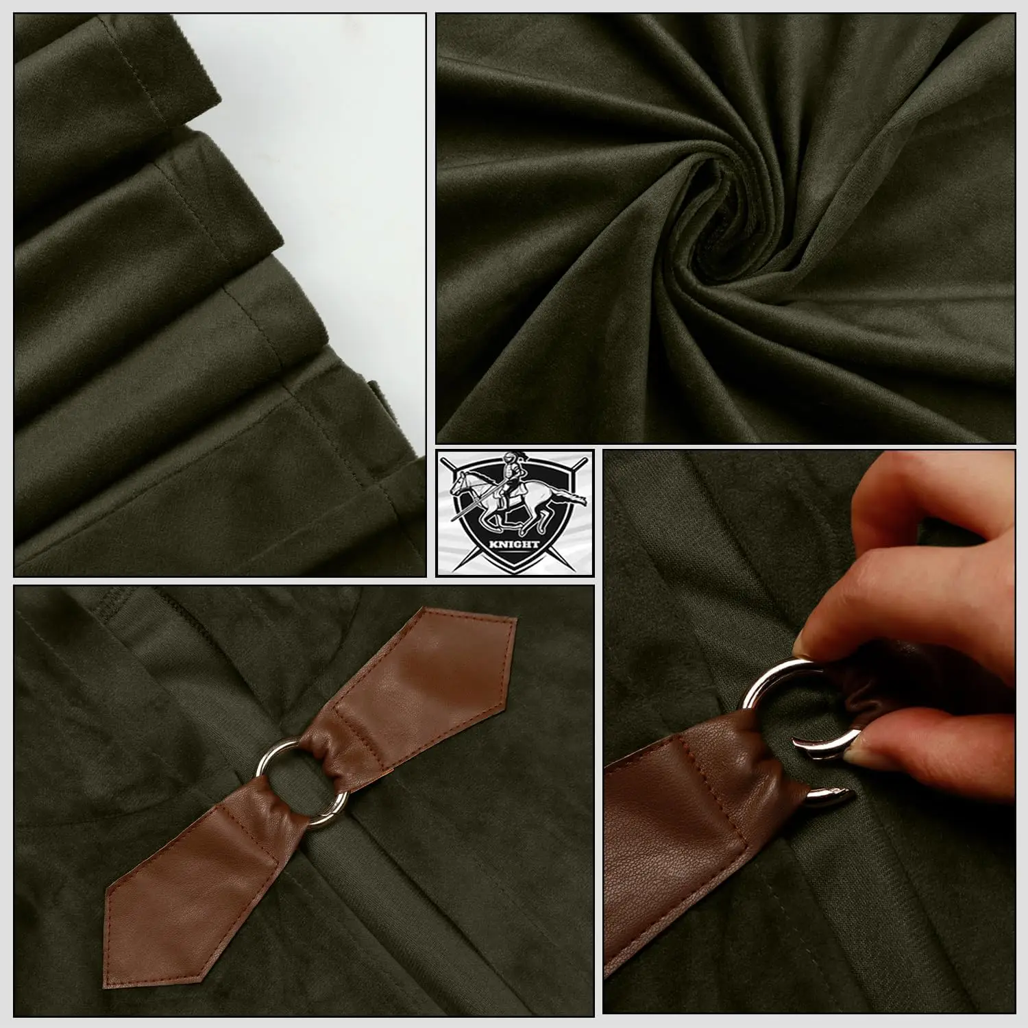 Capa medieval de veludo com ca - Vintage Victorian Fashion avaliação e preço