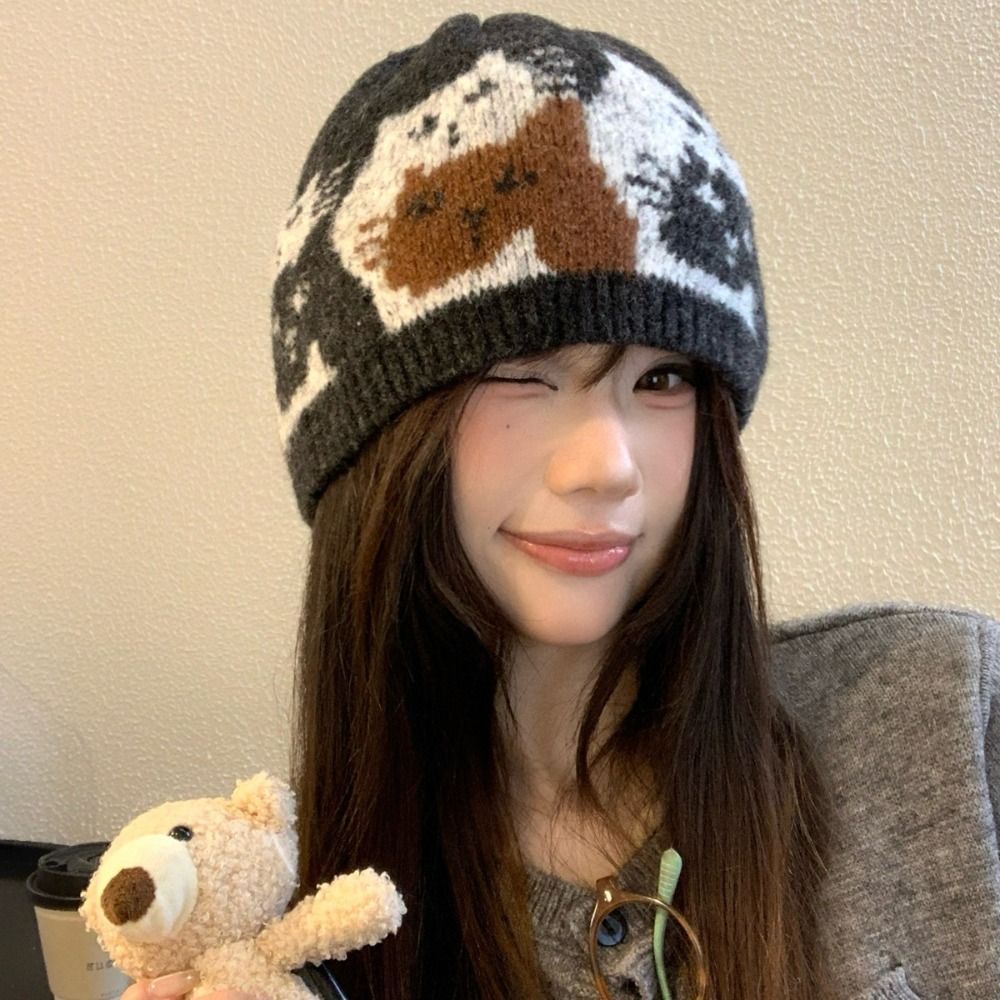 Gorro de Lã Jacquard Quente e  - Vintage Fashion Faire avaliação e preço