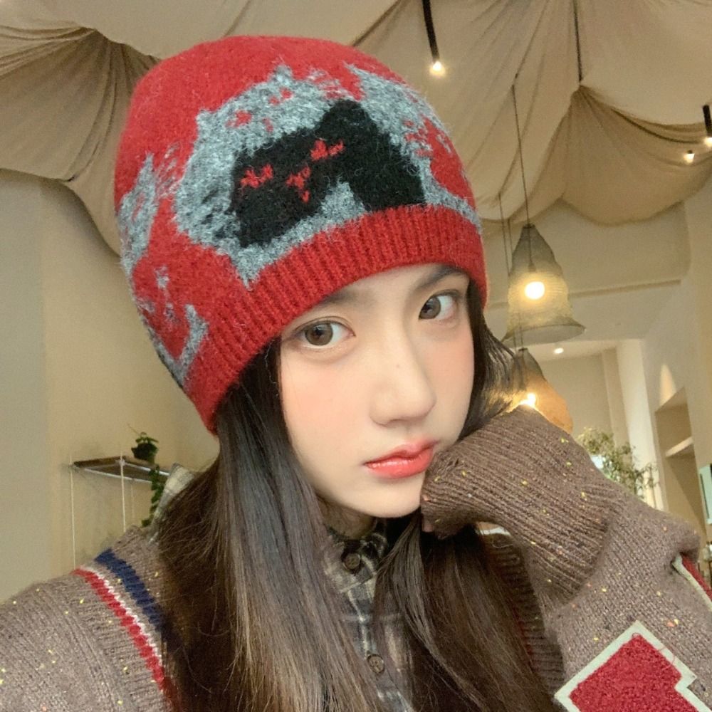 Gorro de Lã Jacquard Quente e  - Vintage Fashion Faire avaliação e preço