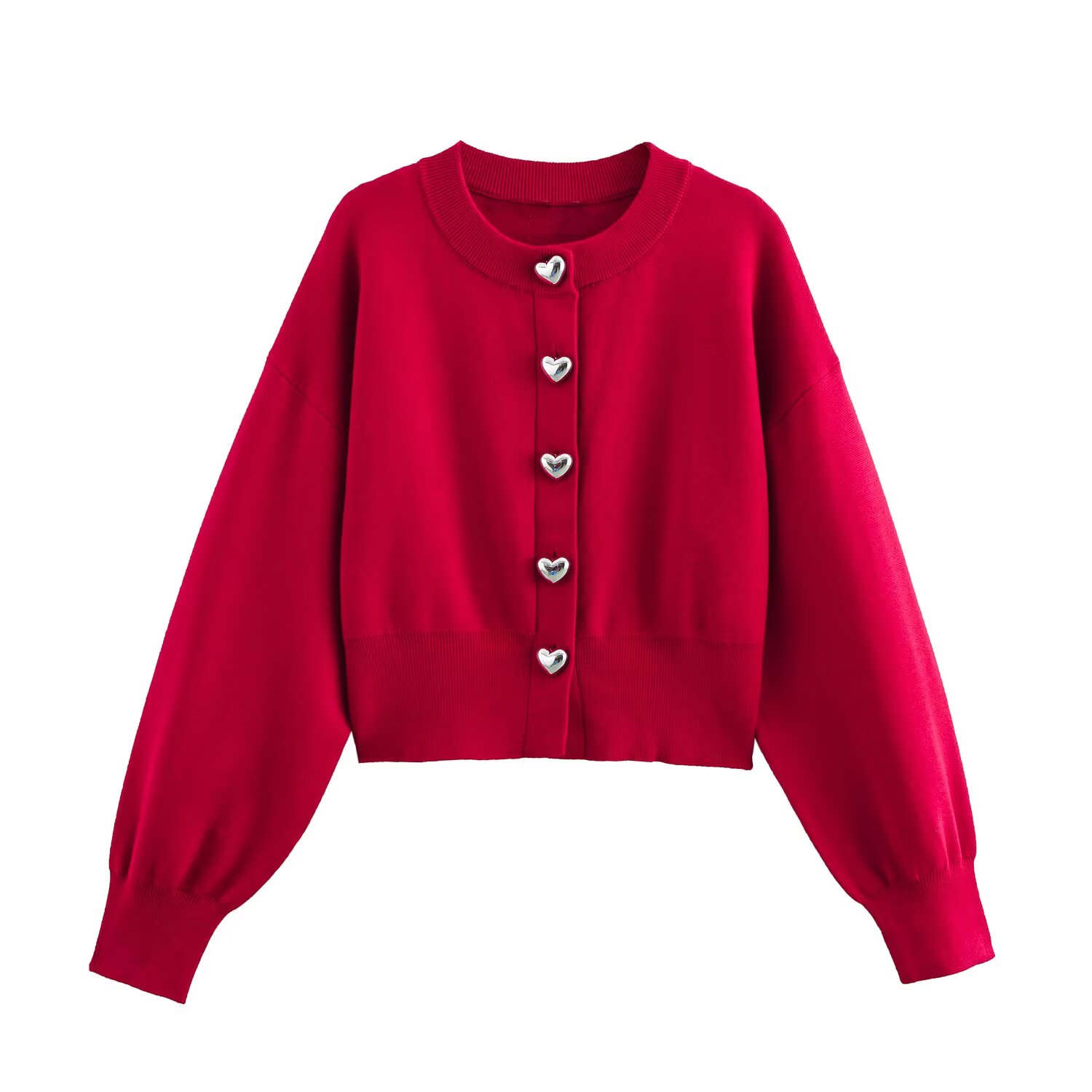 Feminino recortado malha cardi - Crop Cardigan Vintage avaliação e preço