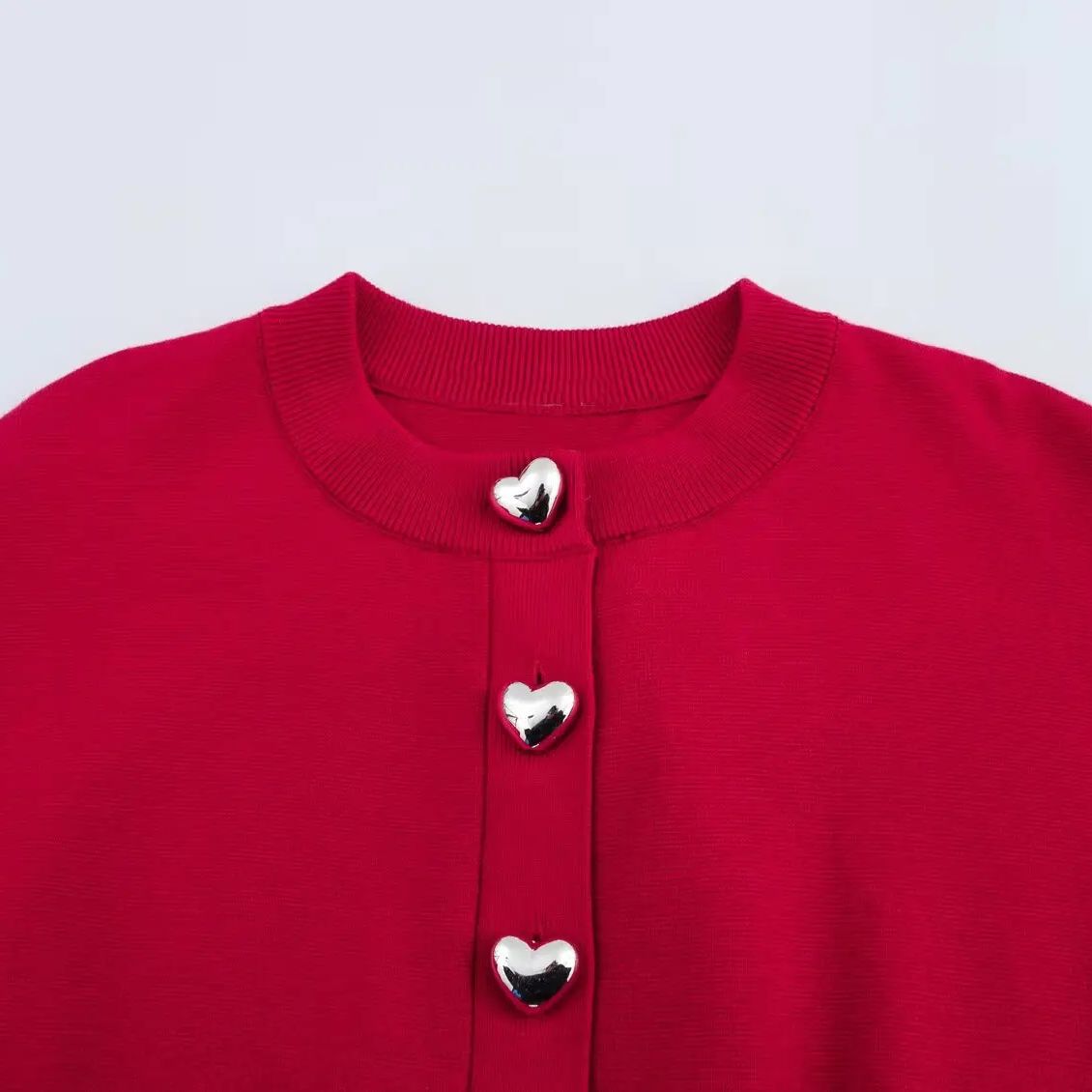 Feminino recortado malha cardi - Crop Cardigan Vintage avaliação e preço