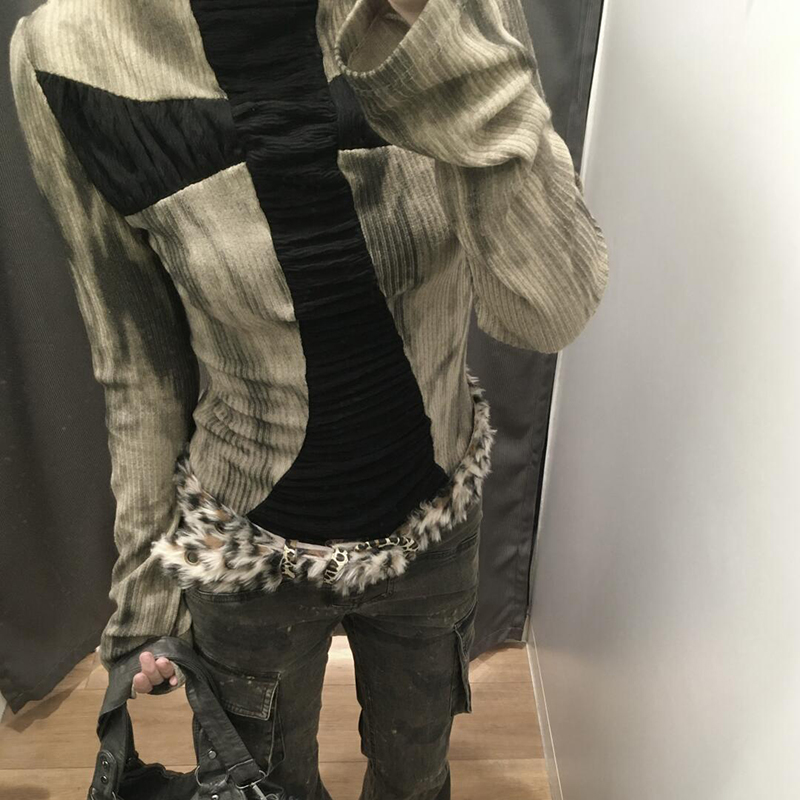 Goth cruz subcultura magro top - Turtleneck Knit 90S avaliação e preço