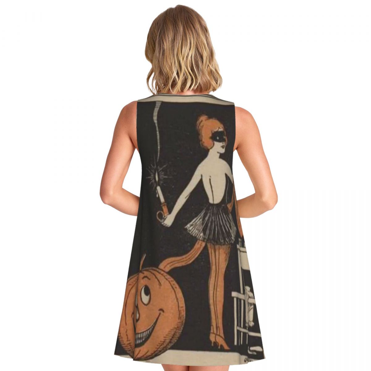 Vestido Feminino Sem Mangas co - Vintage Fashion Magazine Covers avaliação e preço