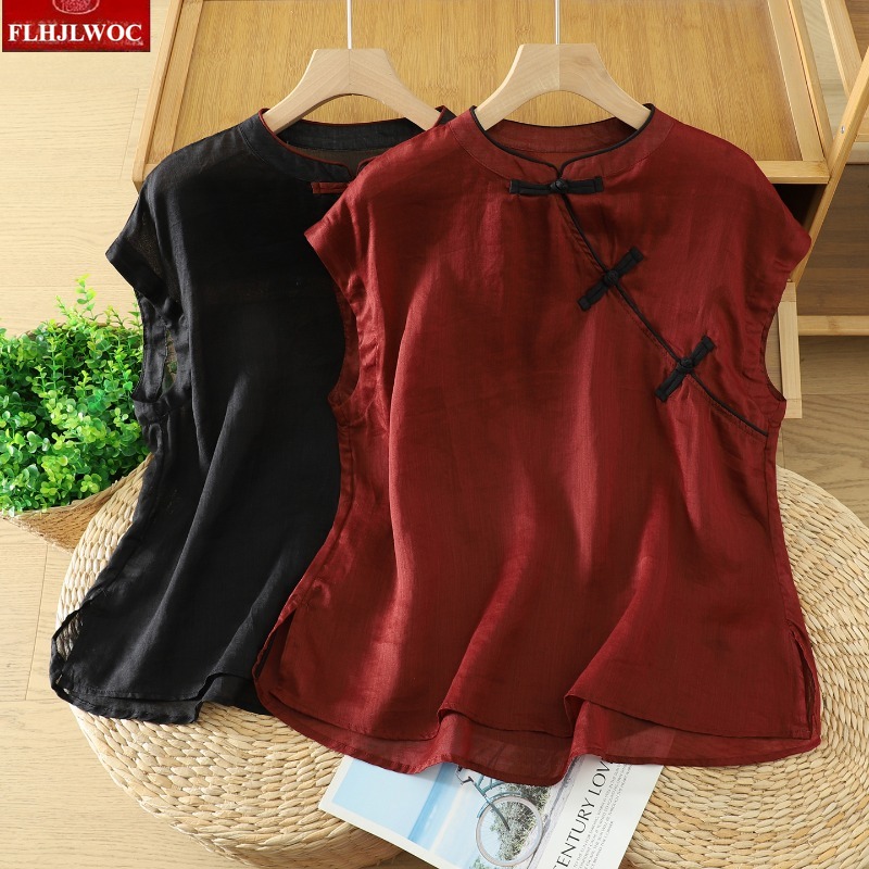 Blusas de Algodão e Linho Femi - Vintage Fashion Japan avaliação e preço