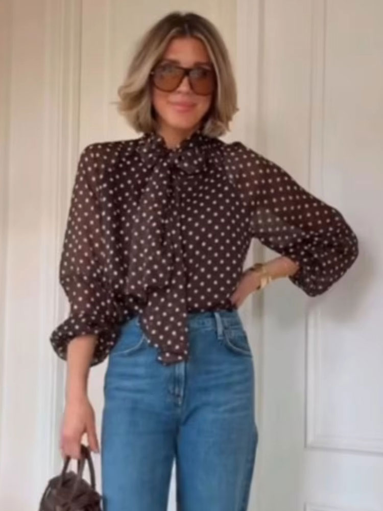 HH Blusa Feminina Elegante com - Vintage Fashion Trends avaliação e preço