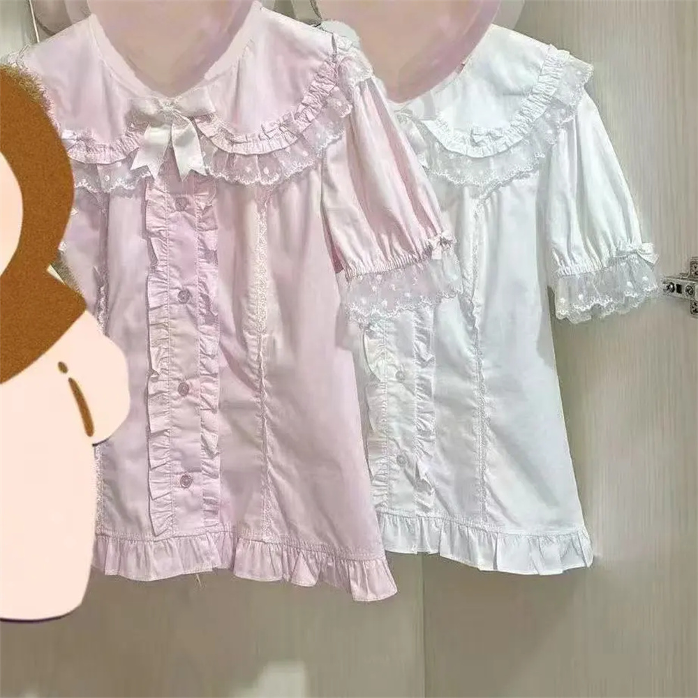 Blusas com Babados Estilo Japo - Vintage Fashion In Japan avaliação e preço