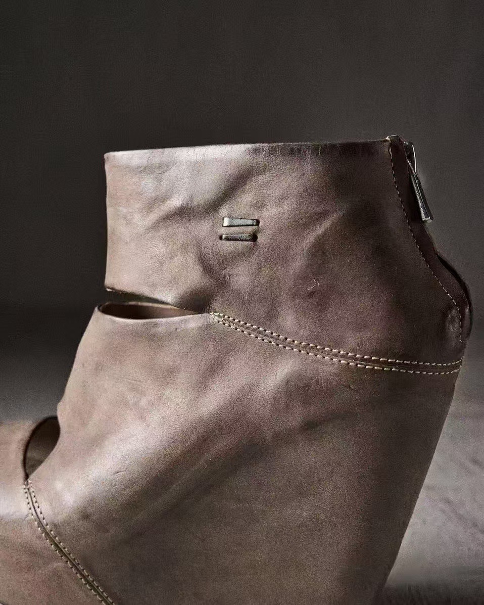 Novas Sandálias Femininas de V - Vintage Zipper avaliação e preço