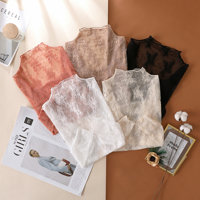 Blusa de Renda Nova da JIAYAN, - Turtleneck Knit 90S avaliação e preço