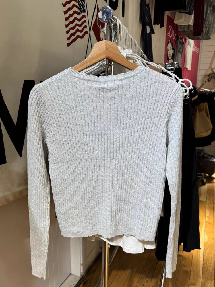 Bolsos torção flor camisola de - Crop Cardigan Vintage avaliação e preço