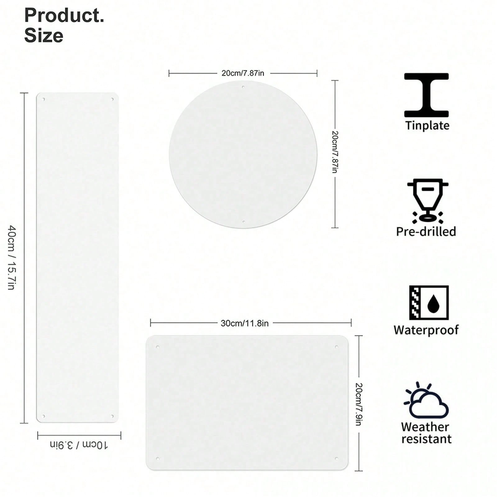 Placa de Metal Vintage 2D Plan - Vintage Fashion Store avaliação e preço