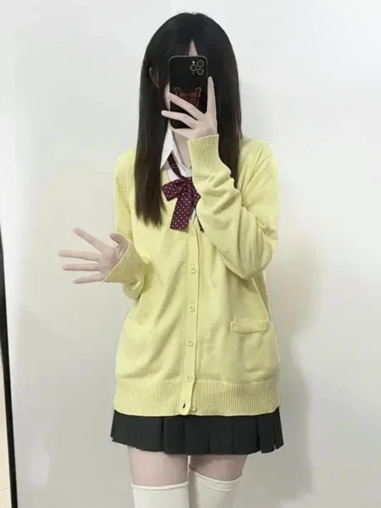 Japonês vintage manga longa fe - Crop Cardigan Vintage avaliação e preço