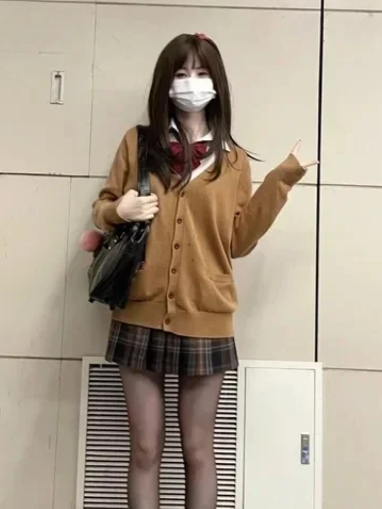 Japonês vintage manga longa fe - Crop Cardigan Vintage avaliação e preço