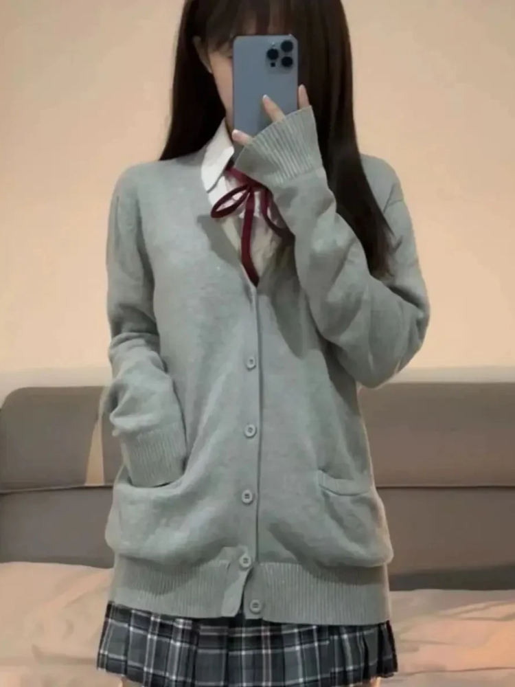 Japonês vintage manga longa fe - Crop Cardigan Vintage avaliação e preço