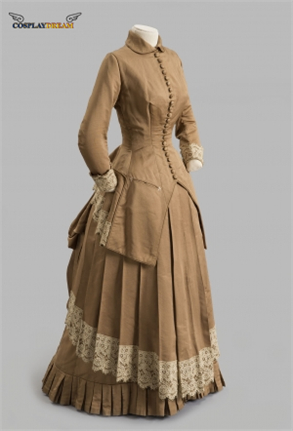 Vestido de moda do século 19,  - Vintage Fashion Fabrics avaliação e preço