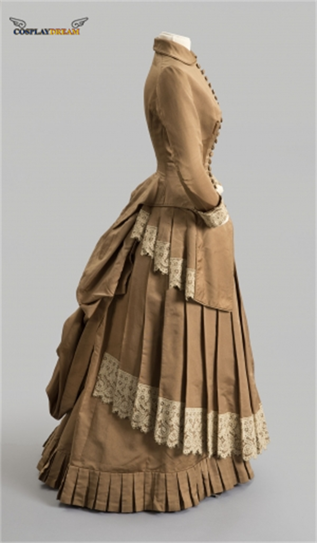 Vestido de moda do século 19,  - Vintage Fashion Fabrics avaliação e preço