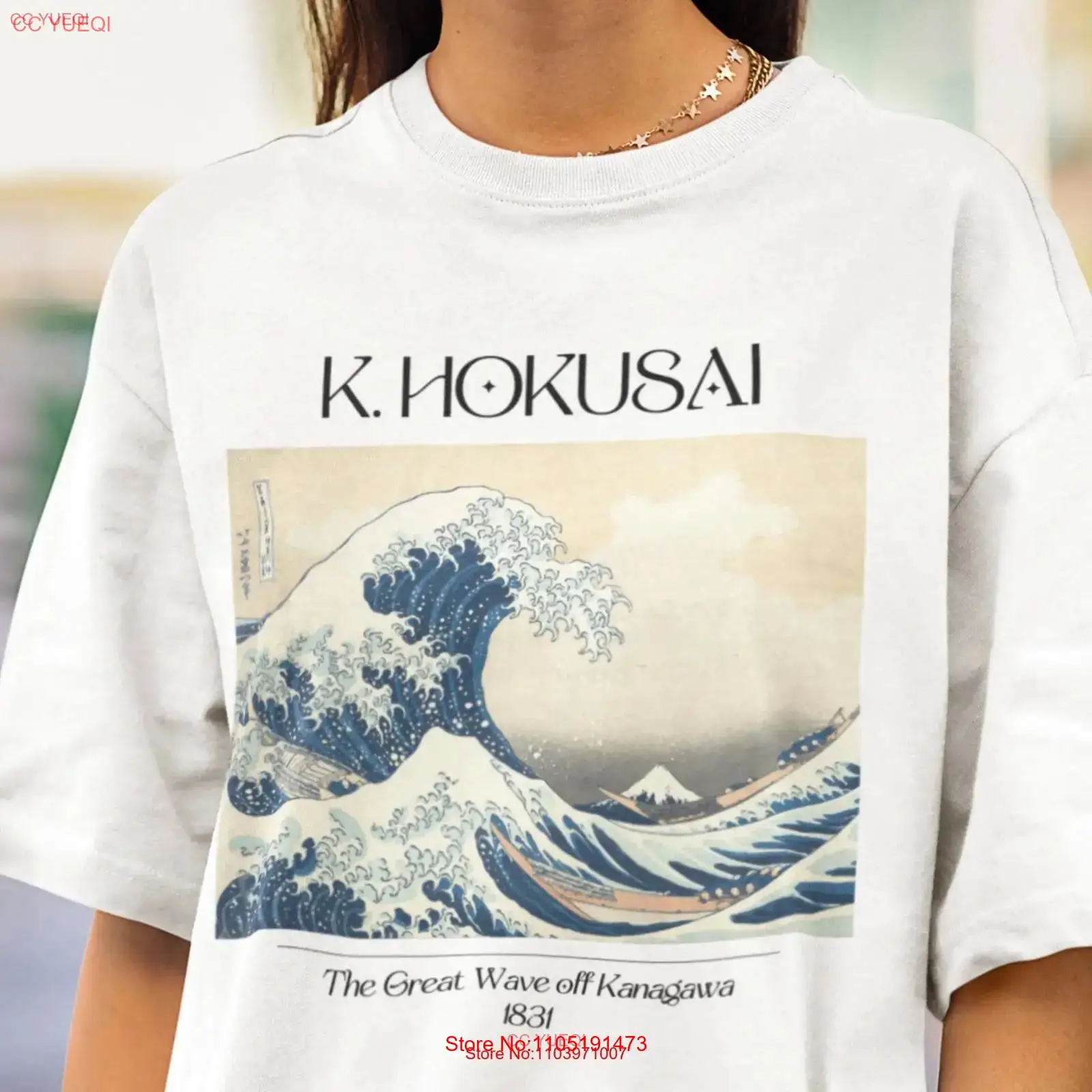 Katsushika hokusai a grande on - Vintage Fashion Japan avaliação e preço