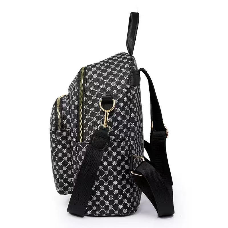Mochila PU com Padrão Geométri - Vintage Fashion Patterns avaliação e preço