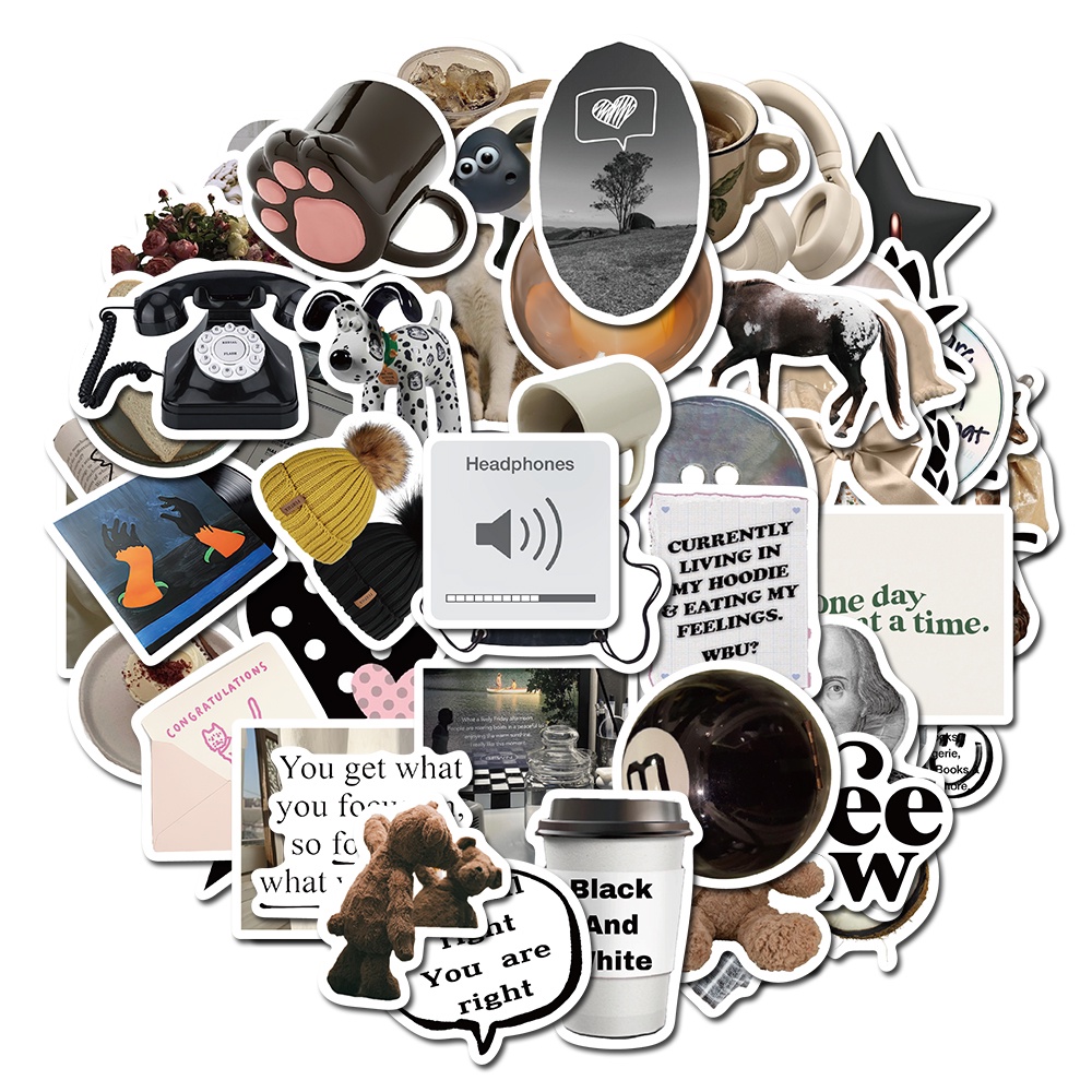 60PCS Adesivos Modernos 3D Clá - Vintage Fashion Store avaliação e preço