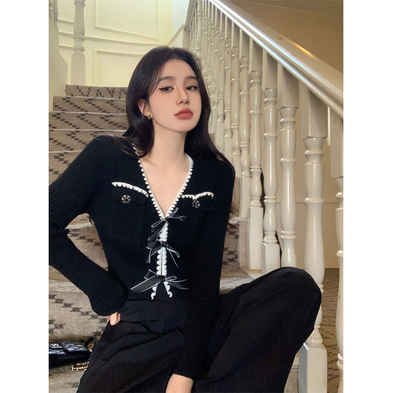 MEXZT-Cardigã de malha vintage - Crop Cardigan Vintage avaliação e preço
