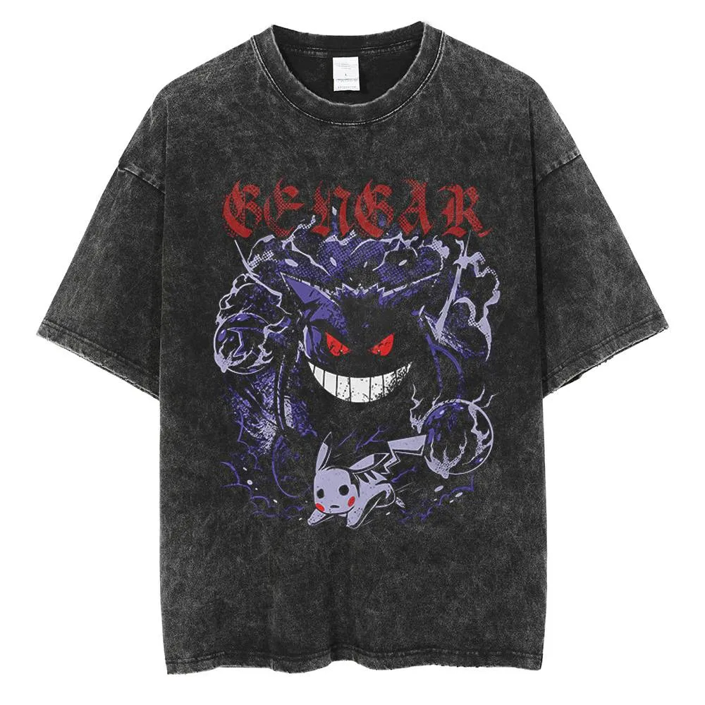 Camiseta de Anime Pokémon Geng - Vintage Fashion In Japan avaliação e preço