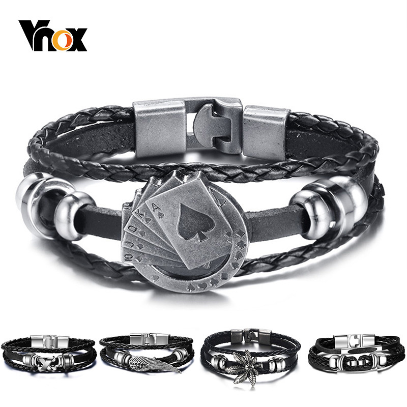 Vnox lucky vintage pulseira de - Vintage Vegas Fashion avaliação e preço