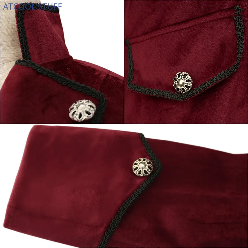 Clássico velet tailcoat jaquet - Vintage Victorian Fashion avaliação e preço