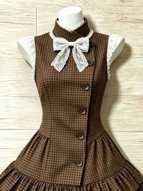 Vestidos Himekaji Vintage Y2K  - Turtleneck Knit 90S avaliação e preço