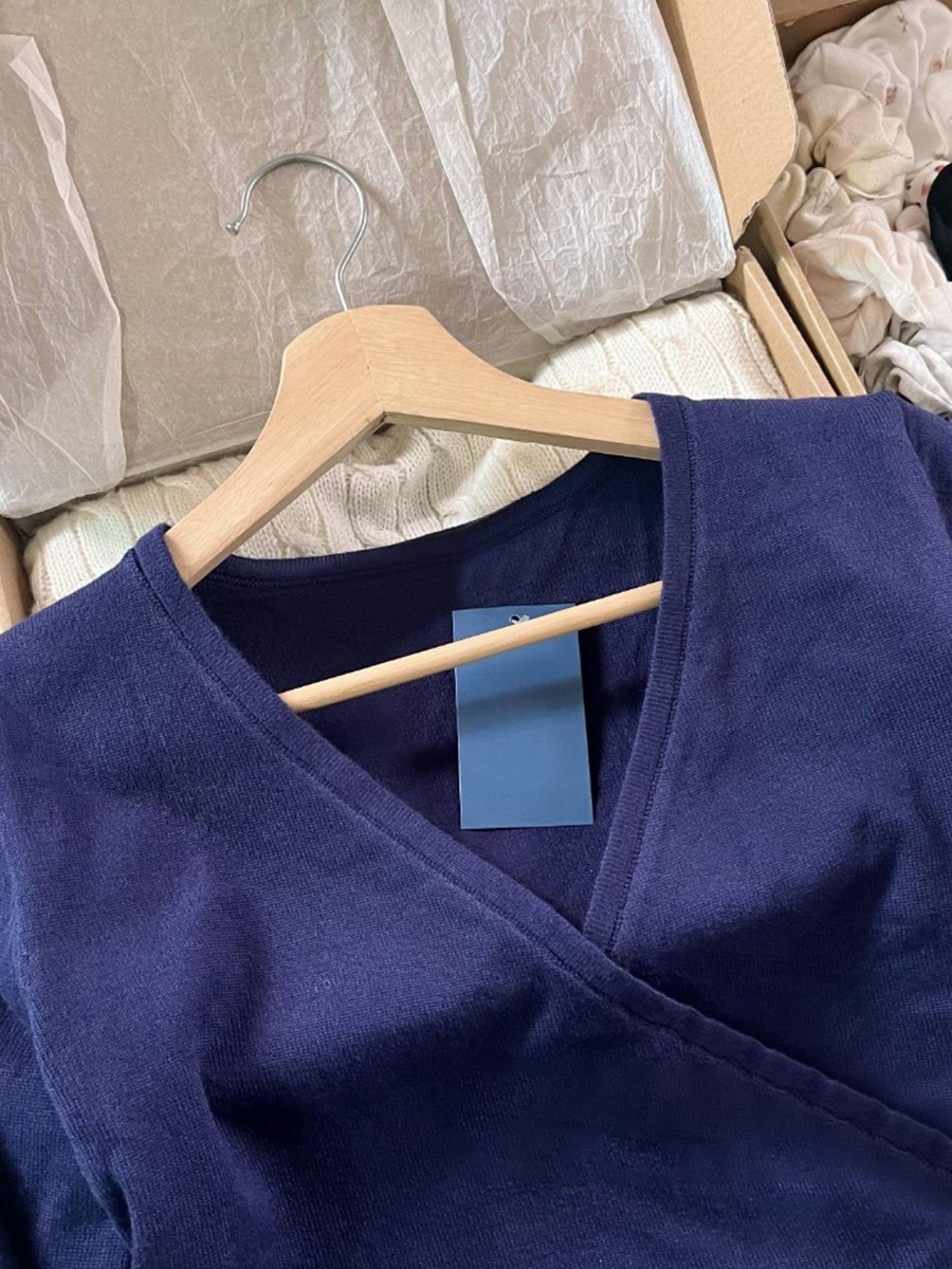 Nova marinha rendas de malha m - Crop Cardigan Vintage avaliação e preço
