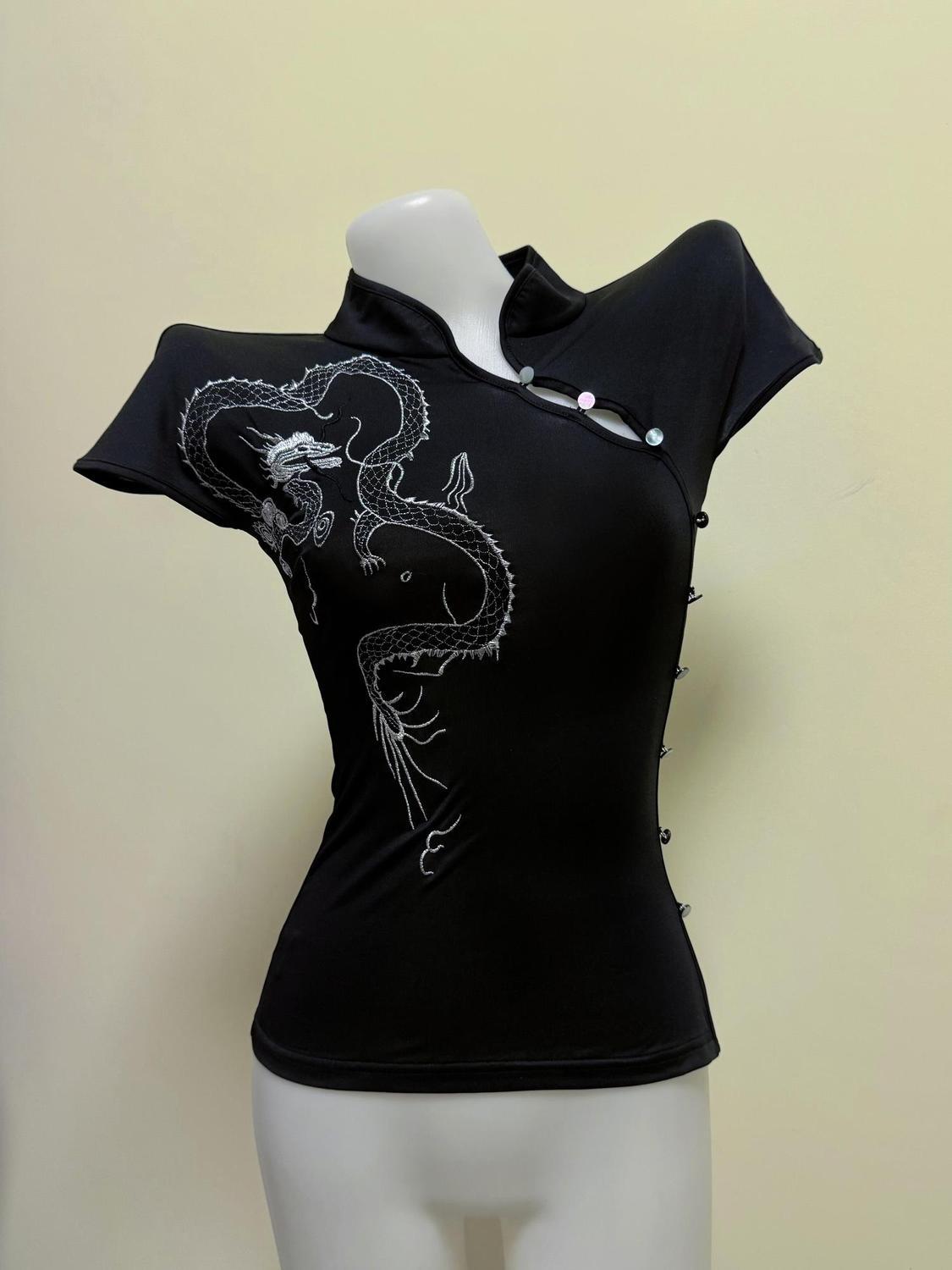 Camiseta Vintage Slim Y2k Bási - Turtleneck Knit 90S avaliação e preço
