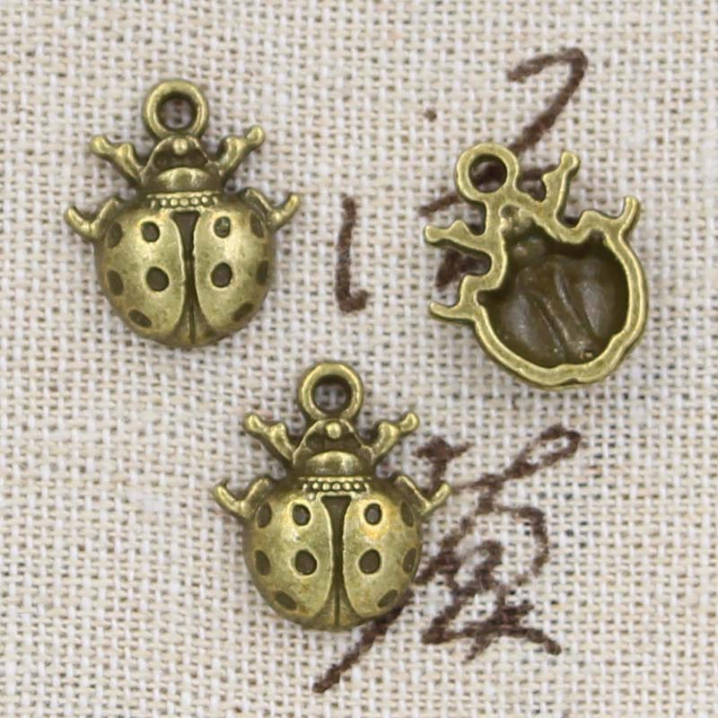 12 pçs encantos joaninha bug 1 - Vintage Fashion Bug avaliação e preço