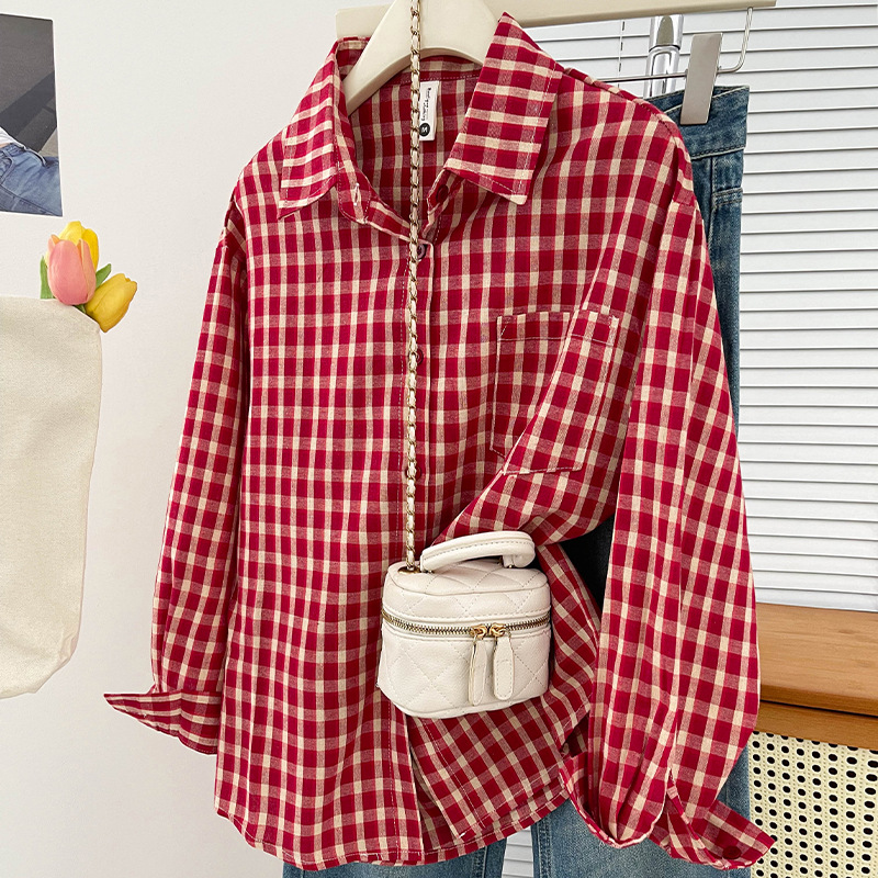 Camisa xadrez vintage estilo c - Vintage Victorian Fashion avaliação e preço