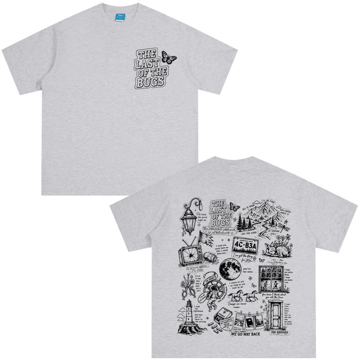 Camiseta Gráfica Noah Kahan Th - Vintage Fashion Bug avaliação e preço