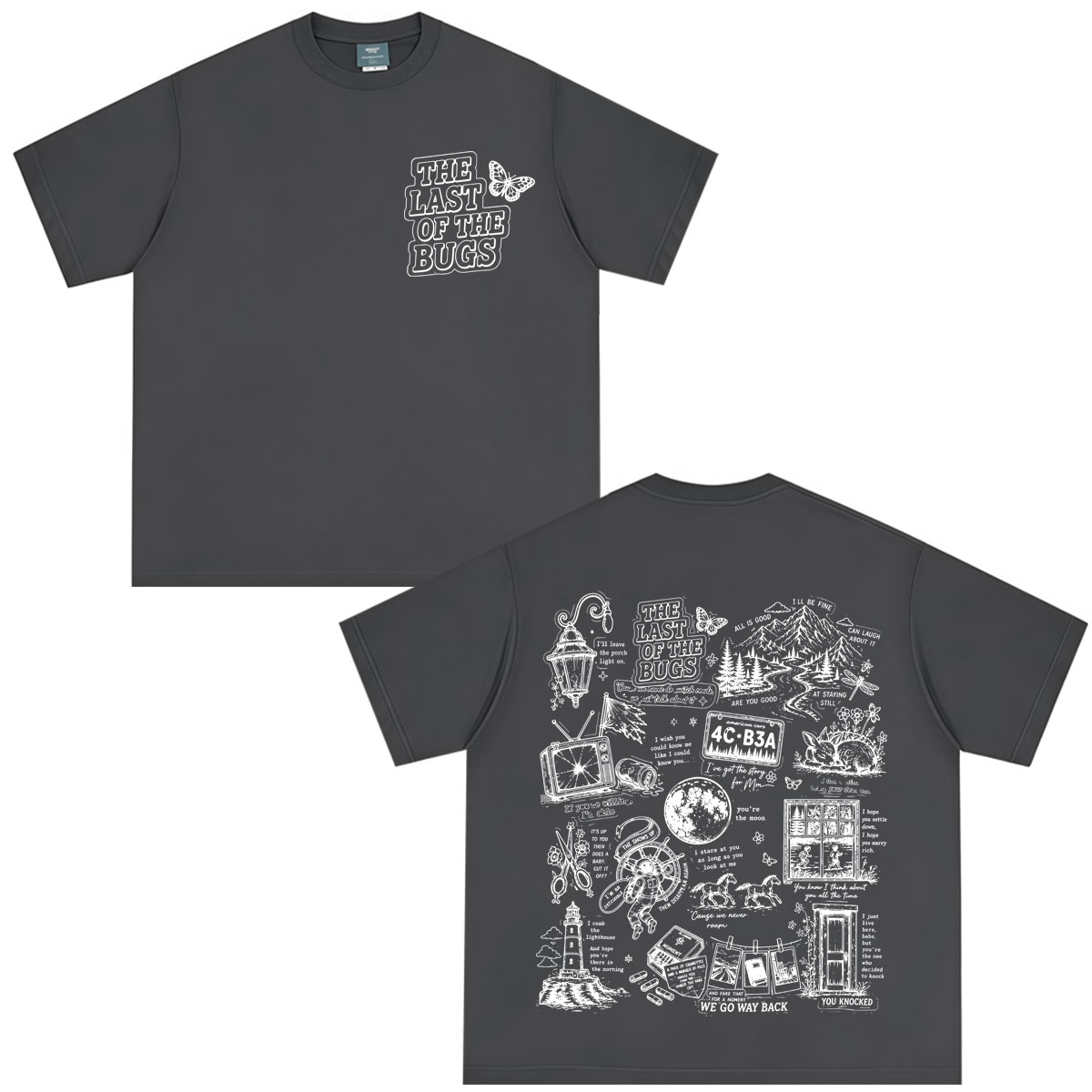 Camiseta Gráfica Noah Kahan Th - Vintage Fashion Bug avaliação e preço