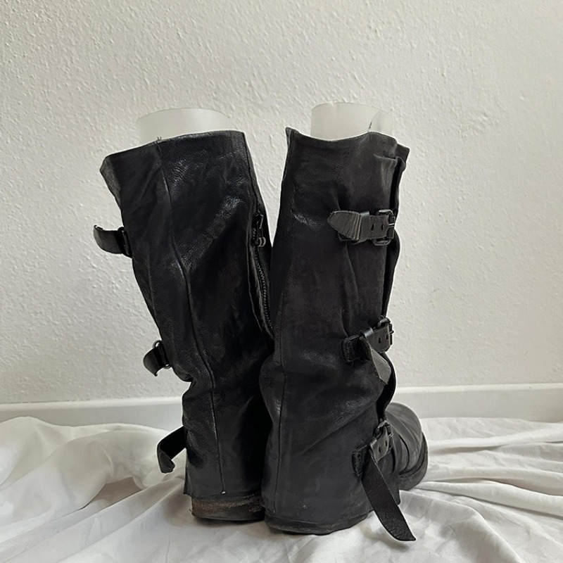 Botas Femininas Pretas de Cano - Vintage Zipper avaliação e preço